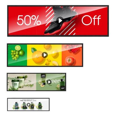 سعر جيد شاشة إعلانات LCD رقمية VGA 240V 1920x1080 الانترنت
