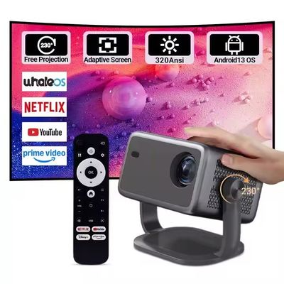 سعر جيد وايد فاي 6 4K Smart DMD Projector 1080P جهاز عرض أفلام DLP المحمول الانترنت